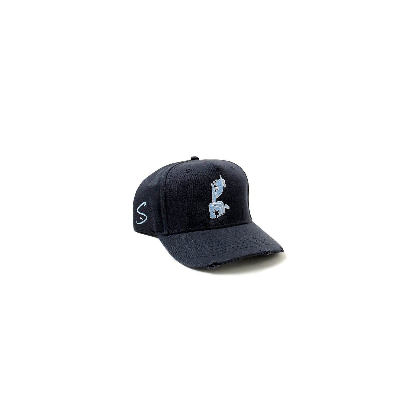 Distressed SE Cap Navy/Light Blue