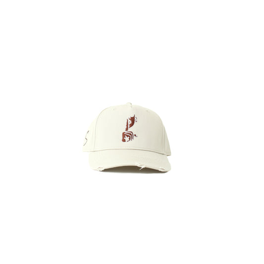 Distressed SE Cap Cream/Brown